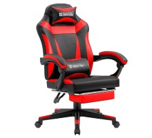 Игровое кресло Cruiser Черный/Красный,PU,подножка DEFENDER