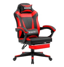 Игровое кресло Cruiser Черный/Красный,PU,подножка DEFENDER