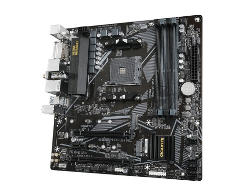 Материнская плата Gigabyte B550M DS3H AC (V1.5/V1.7) Soc-AM4 AMD B550 4xDDR4 mATX AC`97 8ch(7.1) GbLAN RAID+DVI+HDMI