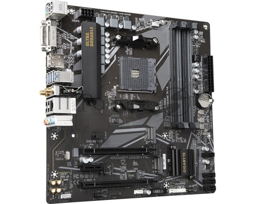 Материнская плата Gigabyte B550M DS3H AC (V1.5/V1.7) Soc-AM4 AMD B550 4xDDR4 mATX AC`97 8ch(7.1) GbLAN RAID+DVI+HDMI