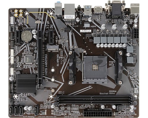 Материнская плата Gigabyte A520M S2H (V1.3) Soc-AM4 AMD A520 2xDDR4 mATX AC`97 8ch(7.1) GbLAN RAID+VGA+DVI+HDMI