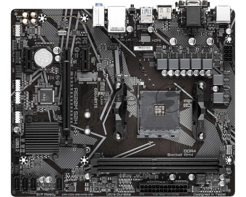 Материнская плата Gigabyte A520M S2H (V1.3) Soc-AM4 AMD A520 2xDDR4 mATX AC`97 8ch(7.1) GbLAN RAID+VGA+DVI+HDMI