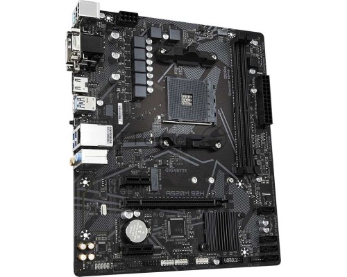 Материнская плата Gigabyte A520M S2H (V1.3) Soc-AM4 AMD A520 2xDDR4 mATX AC`97 8ch(7.1) GbLAN RAID+VGA+DVI+HDMI