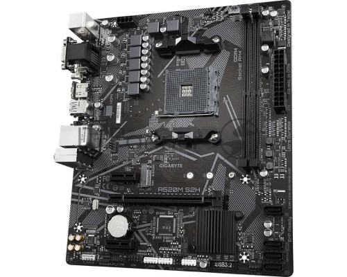 Материнская плата Gigabyte A520M S2H (V1.3) Soc-AM4 AMD A520 2xDDR4 mATX AC`97 8ch(7.1) GbLAN RAID+VGA+DVI+HDMI