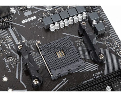 Материнская плата Gigabyte A520M S2H (V1.3) Soc-AM4 AMD A520 2xDDR4 mATX AC`97 8ch(7.1) GbLAN RAID+VGA+DVI+HDMI