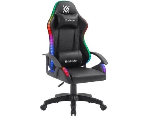[Офисные кресла] Игровое кресло Factor X RGB,Черный,класс 2,PU DEFENDER