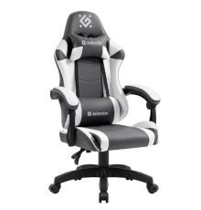 Игровое кресло Fortune Серый/белый,класс 4,PU DEFENDER