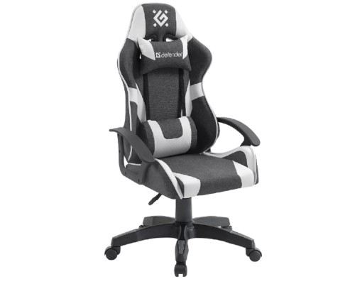 [Офисные кресла] Игровое кресло Ibis Серый/Белый,класс 2,ткань DEFENDER (64043)