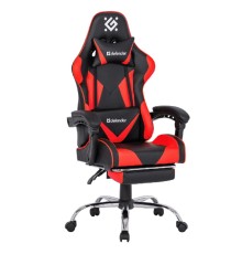 Игровое кресло Pilot Черный/Красный,полиуретан,60мм DEFENDER