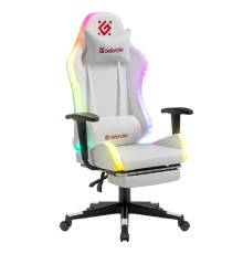 Игровое кресло Watcher Белый,подсветка,полиуретан DEFENDER