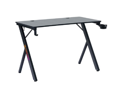 [Офисные кресла] Игровой компьютерный стол AroX подвес кружк+гарн,черн,МДФ,RGB DEFENDER (64076)