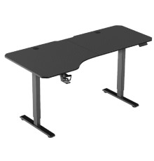 Игровой компьютерный стол Exos черн,159*75L,высота 72-117см DEFENDER (64703)