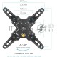 Кронштейн Arm media MARS-7 black, 15 шт/уп. Кр. стал. наст. для TV 20