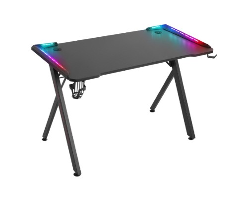 [Офисные кресла] Игровой компьютерный стол Gamer RGB,подвес круж+гарн.,черн,120 DEFENDER (64330)