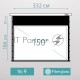 Экран для проектора S'OK SCPSMT-332x186ED30-GR  150 