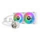 Система водяного охлаждения Thermaltake TH240 V2 Ultra Snow ARGB Soc-AM5/AM4/1200/1700/1851 белый 4-pin 25.8dB Al+Cu LCD Ret (CL-W404-PL12SW-A)