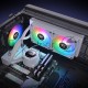 Система водяного охлаждения Thermaltake TH240 V2 Ultra Snow ARGB Soc-AM5/AM4/1200/1700/1851 белый 4-pin 25.8dB Al+Cu LCD Ret (CL-W404-PL12SW-A)