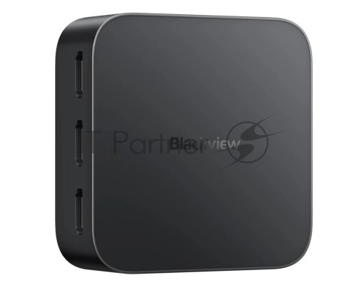 Мини ПК Blackview MP80 (Intel N5095) 16+1TB, 512GB, WIFI a/b/g/n/ac, Bluetooth 4.2, Win11 Pro, USB3.0, HDMI 1.4b Type A *2, RJ45*1, 5.5/2.1mm DC Jack *1, 3.5mm Phone Jack*1, Colour: Black