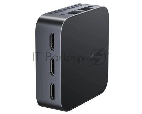 Мини ПК Blackview MP80 (Intel N5095) 16+1TB, 512GB, WIFI a/b/g/n/ac, Bluetooth 4.2, Win11 Pro, USB3.0, HDMI 1.4b Type A *2, RJ45*1, 5.5/2.1mm DC Jack *1, 3.5mm Phone Jack*1, Colour: Black
