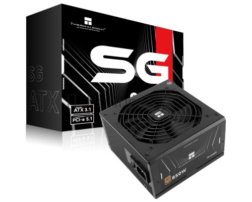 Блок питания Thermalright 850W 80+ Gold (ATX, 3.1, PCIe 5.1, Full modular, 1x24(20+4)pin 600mm, 2xCPU 8(4+4)pin 650mm, 2xPCIe*2 8(6+2)pin 650+150mm, 1x12VHPWR PCIe 5.1 12+4pin 600mm, 2xSATA*4 450+150+150+150mm, 1xMOLEX4pin*3 500+150+150mm, Active, 120x12