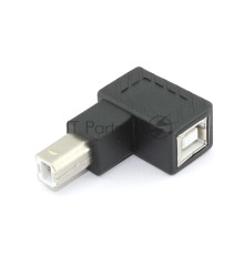 Угловой удлинитель USB Type B с поворотом влево