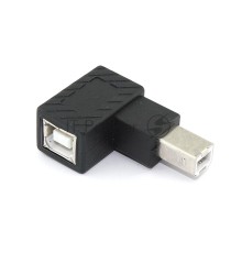 Угловой удлинитель USB Type B с поворотом вниз