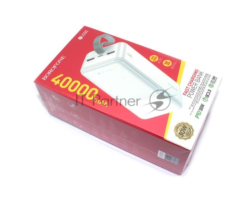 Внешний аккумулятор Powerbank Borofone BJ33C Creed 40000mAh, белый
