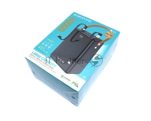 Внешний аккумулятор Powerbank Borofone Power Bank BJ32 Terra 80000mAh, черный