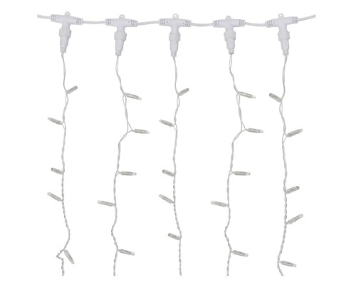 [Новогодние светоукрашения] Neon-Night (235-696) Гирлянда Светодиодная Занавес 2Х9М 1200 Led Теплый Белый Прозрачный Пвх Ip65 Эффект Мерцания Соединяется 230В Нужен Блок 303-500-1