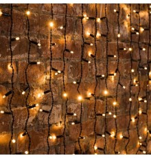 Neon-Night (235-286) Гирлянда Светодиодная Занавес 2Х0,8М 160 Led Теплый Белый Черный Пвх Ip65 Постоянное Свечение 230В Нужен Блок 303-500