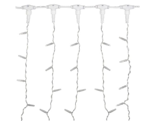 [Новогодние светоукрашения] Neon-Night (235-316-6) Гирлянда Светодиодная Занавес 2Х1,5М 192 Led Теплый Белый Прозрачный Пвх Ip65 Эффект Мерцания 230В Нужен Блок 303-500-1