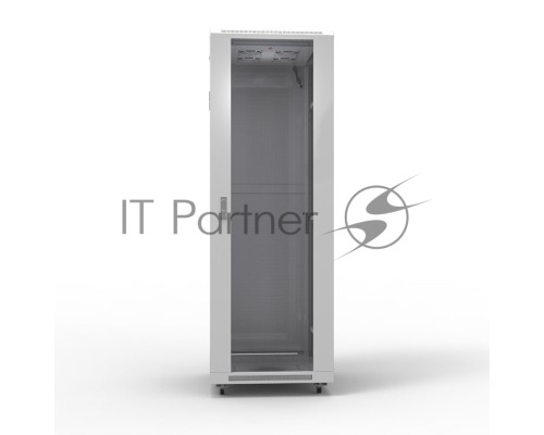 Шкаф серверный NTSS Премиум NTSS-R47U60100GS, напольный 47U 600x1000мм пер.дв.стекл металл 900кг серый 2210мм IP20