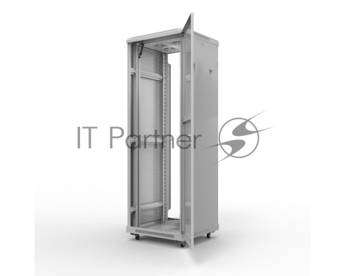 Шкаф серверный NTSS Премиум NTSS-R47U60100GS, напольный 47U 600x1000мм пер.дв.стекл металл 900кг серый 2210мм IP20
