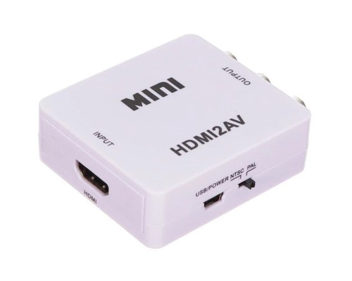 [Переходник] Rexant (17-6931) Конвертер HDMI на 3 RCA, пластик, белый