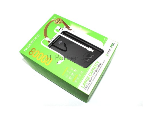 Внешний аккумулятор Powerbank Borofone Power Bank BJ32 Terra 80000mAh, белый
