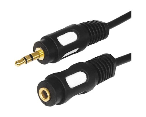 [кабели] Rexant (17-4015) Шнур Стерео 3,5мм гнездо - Стерео 3,5мм штекер, 3м, Gold