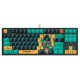 Клавиатура A4Tech Bloody AT87 Renegade механическая черный/зеленый USB for gamer LED