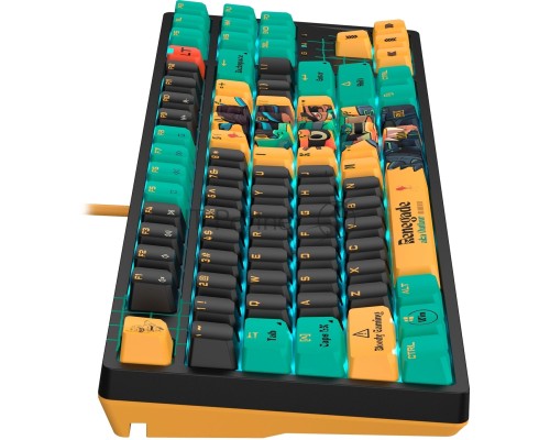 Клавиатура A4Tech Bloody AT87 Renegade механическая черный/зеленый USB for gamer LED
