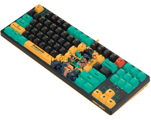 Клавиатура A4Tech Bloody AT87 Renegade механическая черный/зеленый USB for gamer LED