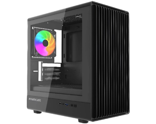 [Корпус] Powercase Корпус Mistral Micro C4B ARGB, Tempered Glass, 4x 120mm ARGB PWM Fan, чёрный, mATX  (CMMCB-A4)