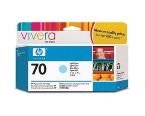 [Расходные материалы] HP C9390A Картридж №70, Light Cyan {DJ Z2100/Z3100, Light Cyan (130 ml)}