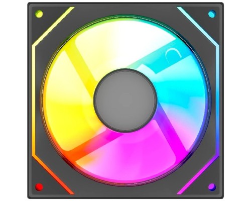 [Вентиляторы] Powercase Вентилятор (M52-12 ARGB) Black 120x120x25mm (PWM, 100шт./кор, 4pin PWM (M+F)+ 3pin ARGB (M+F), 600-1800±10% об/мин) Bulk