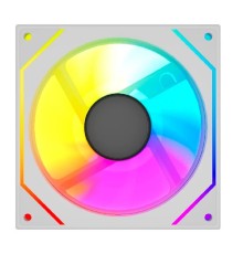 Powercase Вентилятор (M52-12W ARGB) White120x120x25mm (PWM, 100шт./кор, 4pin PWM (M+F)+ 3pin ARGB (M+F), 600-1800±10% об/мин) Bulk