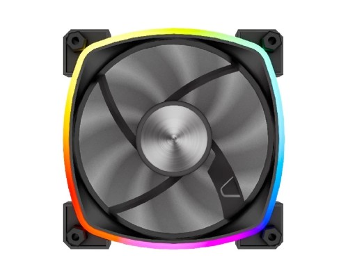 [Вентиляторы] Powercase Вентилятор (M55-12 ARGB) Black 120x120x25mm (PWM, 100шт./кор, 4pin PWM (M+F)+ 3pin ARGB (M+F), 600-1500±10% об/мин) Bulk