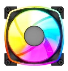 Powercase Вентилятор (M55MR-12W ARGB) White 120x120x25mm (PWM, 100шт./кор, 4pin PWM (M+F)+ 3pin ARGB (M+F), 600-1500±10% об/мин) Bulk