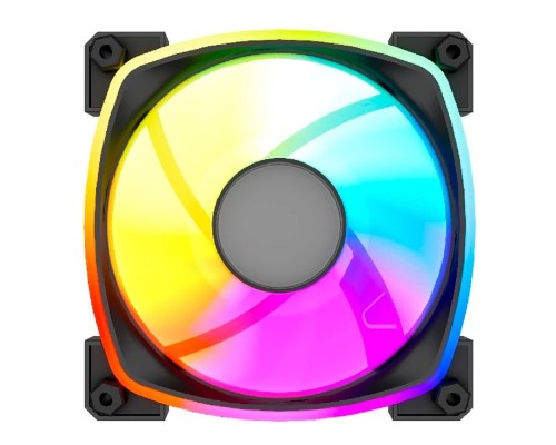 [Вентиляторы] Powercase Вентилятор (M55MR-12W ARGB) White 120x120x25mm (PWM, 100шт./кор, 4pin PWM (M+F)+ 3pin ARGB (M+F), 600-1500±10% об/мин) Bulk