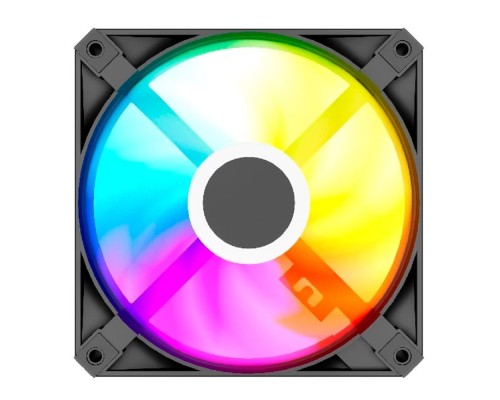 [Вентиляторы] Powercase Вентилятор (M56-12 ARGB) Black 120x120x25mm (PWM, 100шт./кор, 4pin PWM (M+F)+ 3pin ARGB (M+F), 700-1500±10% об/мин) Bulk