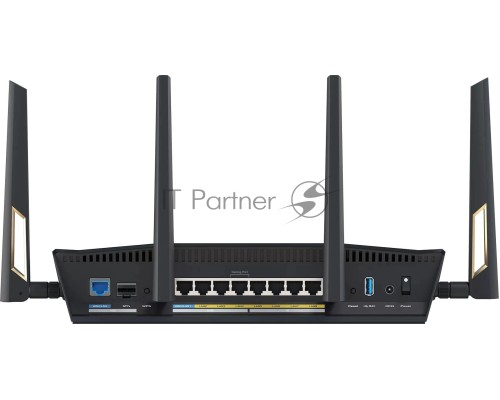 Маршрутизатор ASUS RT-BE88U, черный/желтый, 90IG08V0-MO3N0V