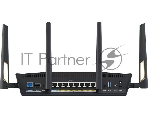 Маршрутизатор ASUS RT-BE88U, черный/желтый, 90IG08V0-MO3N0V