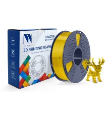 Филамент NVPRINT PLA+ Trasparent Yellow для 3D печати диаметр 1.75мм  длина 330 метров  масса 1 кг